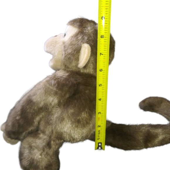 VTG Fluffy Friends Realistic Brown Stuffed Monkey Chimp Plush Creations Inc NOS - Picture 9 of 11